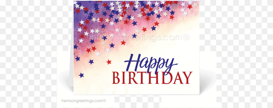 Patriotic Happy Birthday Cards For Customers Business Congratulations Cards, Paper, Text Free Transparent Png