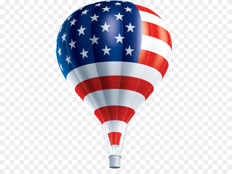 Patriotic Hot Air Balloons, Aircraft, Hot Air Balloon, Transportation, Vehicle Free Png Download