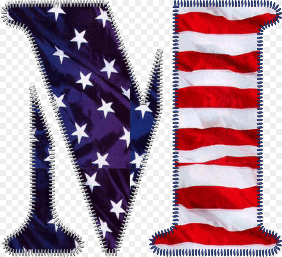 Patriotic Letter M Beautiful Lettering Letters And American Flag Letter E, American Flag Png Image