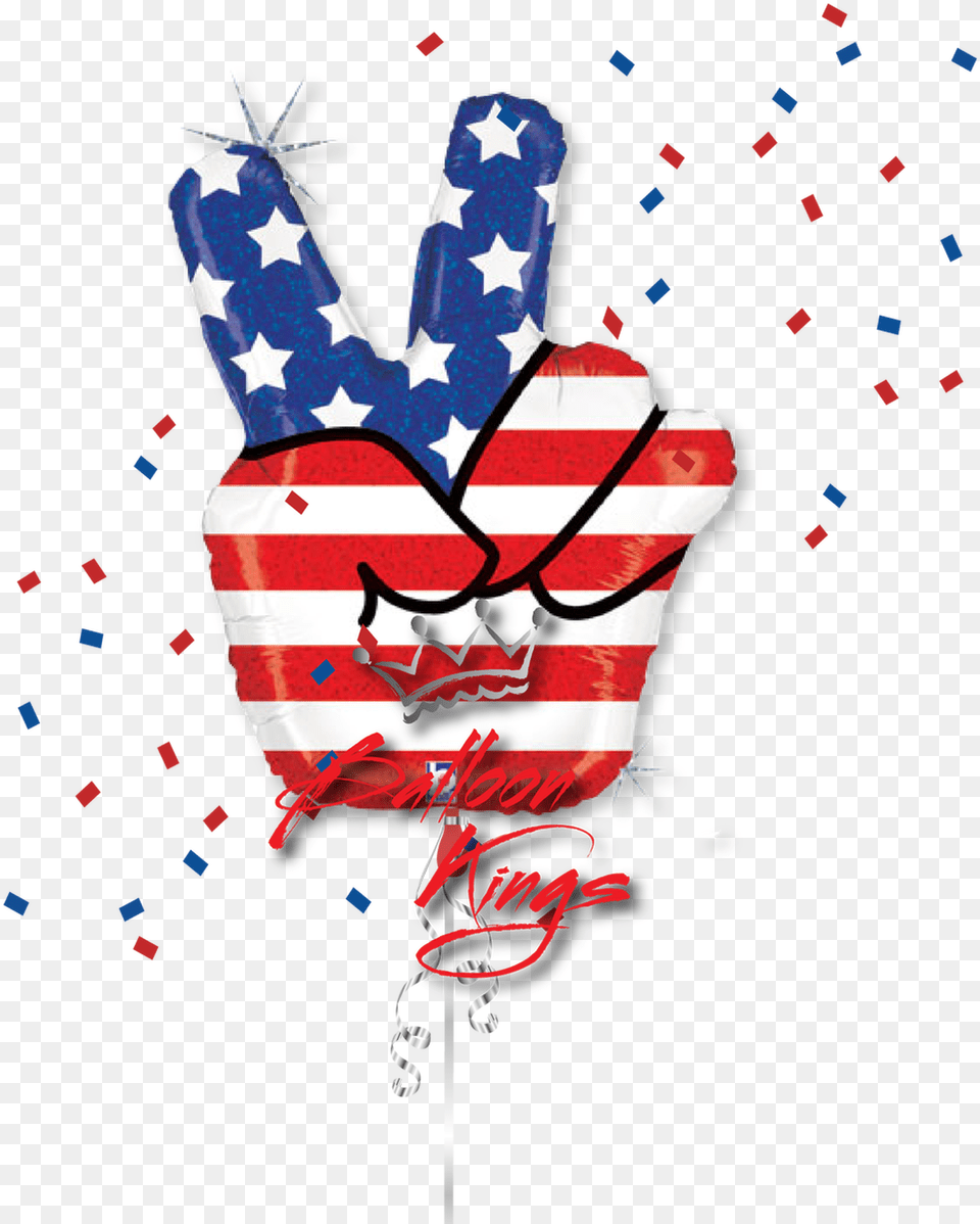 Patriotic Peace Red White And Blue Peace Sign, Body Part, Hand, Person Free Png Download