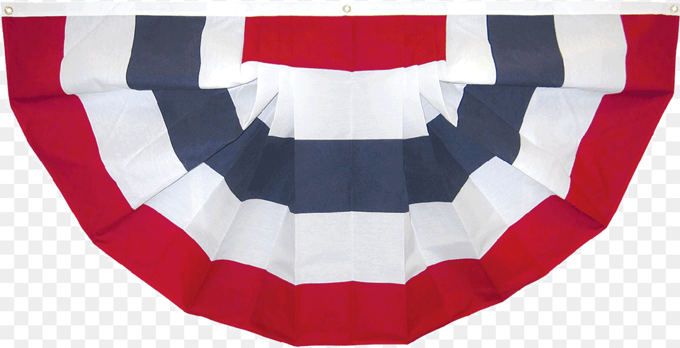Patriotic Pleated Fan Cotton Bunting Red White And Blue, Flag Free Png Download