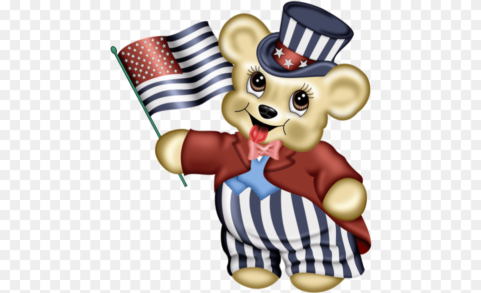 Patriotic Teddy Bear Patriotic Teddy Bear Clipart, Baby, Person, Performer Free Png