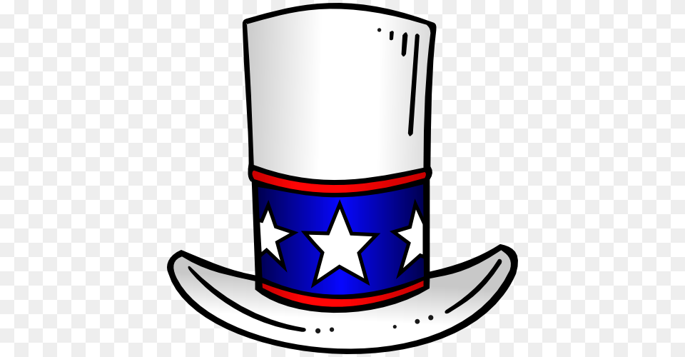Patriotic Top Hat Clip Art Inspired, Clothing, Cowboy Hat Free Png