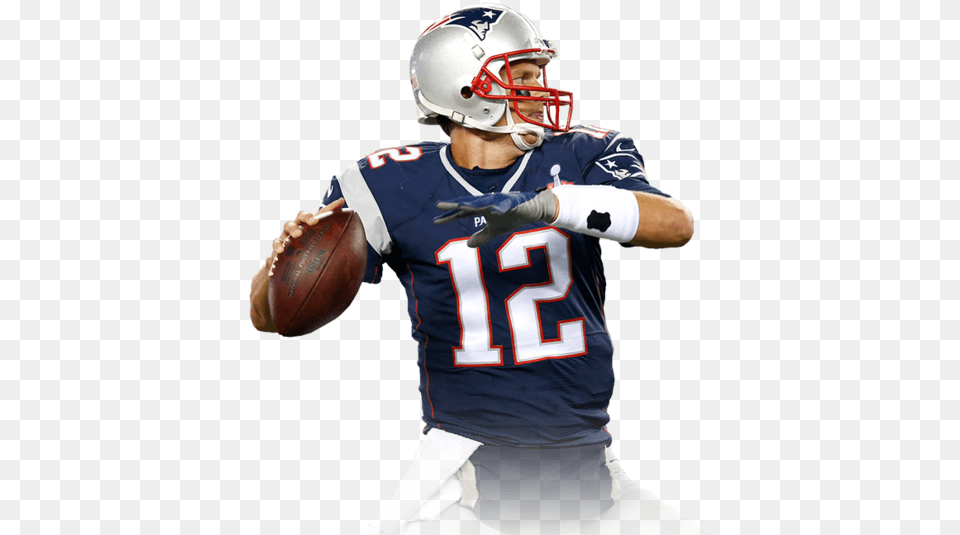 Patriots Tom Brady In Game, Helmet, Sport, American Football, Playing American Football Png