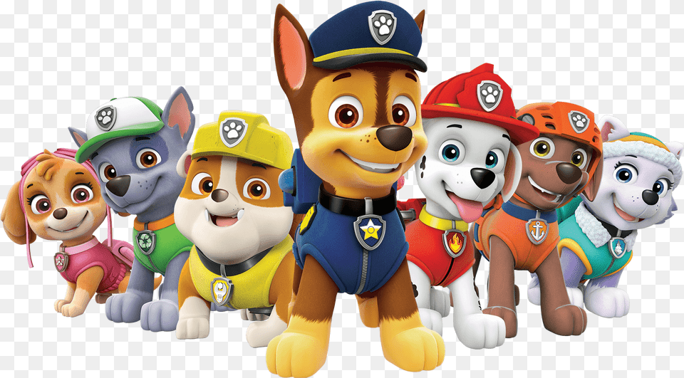 Patrol All Characters High Resolution Paw Patrol, Toy, Doll, Face, Head Free Png