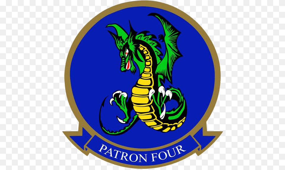 Patrol Squadron 4 Insignia 2015 Vp4 Skinny Dragon, Logo, Emblem, Symbol Png Image