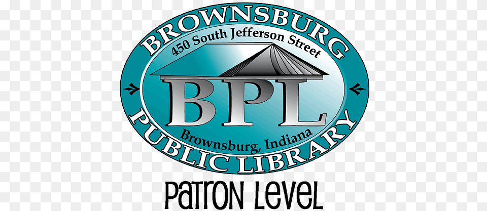 Patron Level Brownsburg Public Library, Disk, Emblem, Symbol, Logo Free Transparent Png