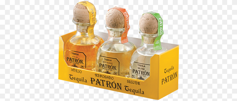 Patron Mini Gift Set Patron Tequila Rainbow Pack, Alcohol, Beverage, Liquor Png Image