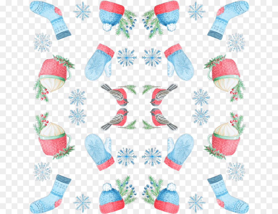 Pattern, Animal, Bird, Festival, Christmas Decorations Free Png Download