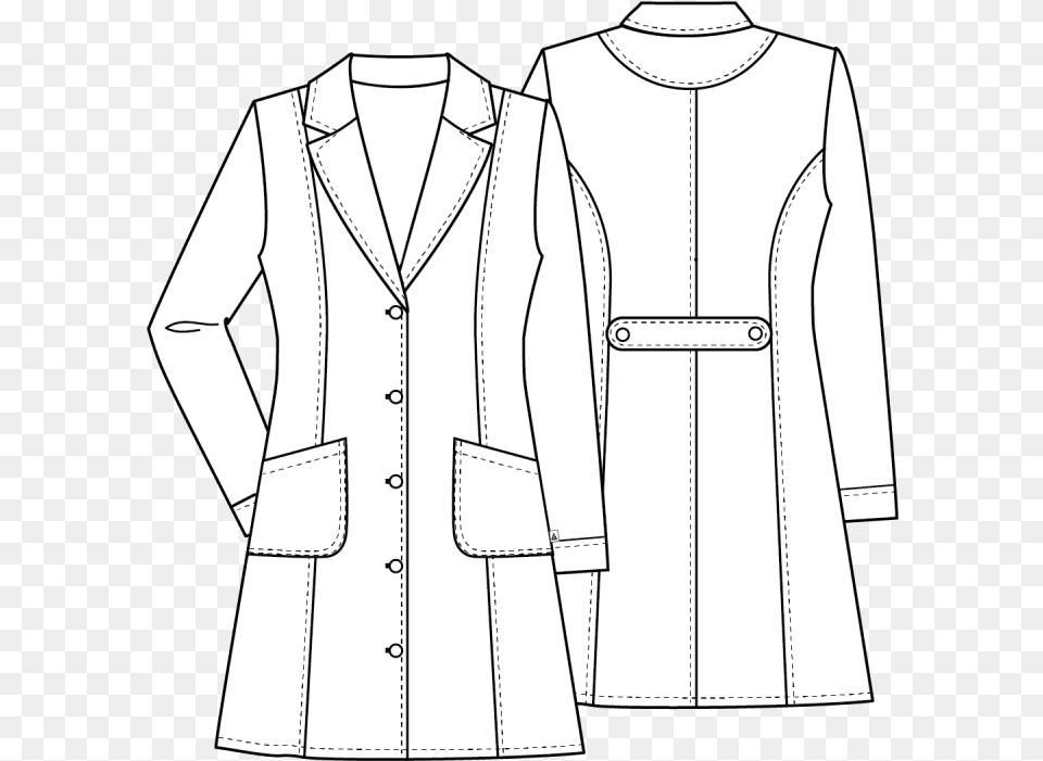 Pattern, Clothing, Coat, Lab Coat, Long Sleeve Free Png