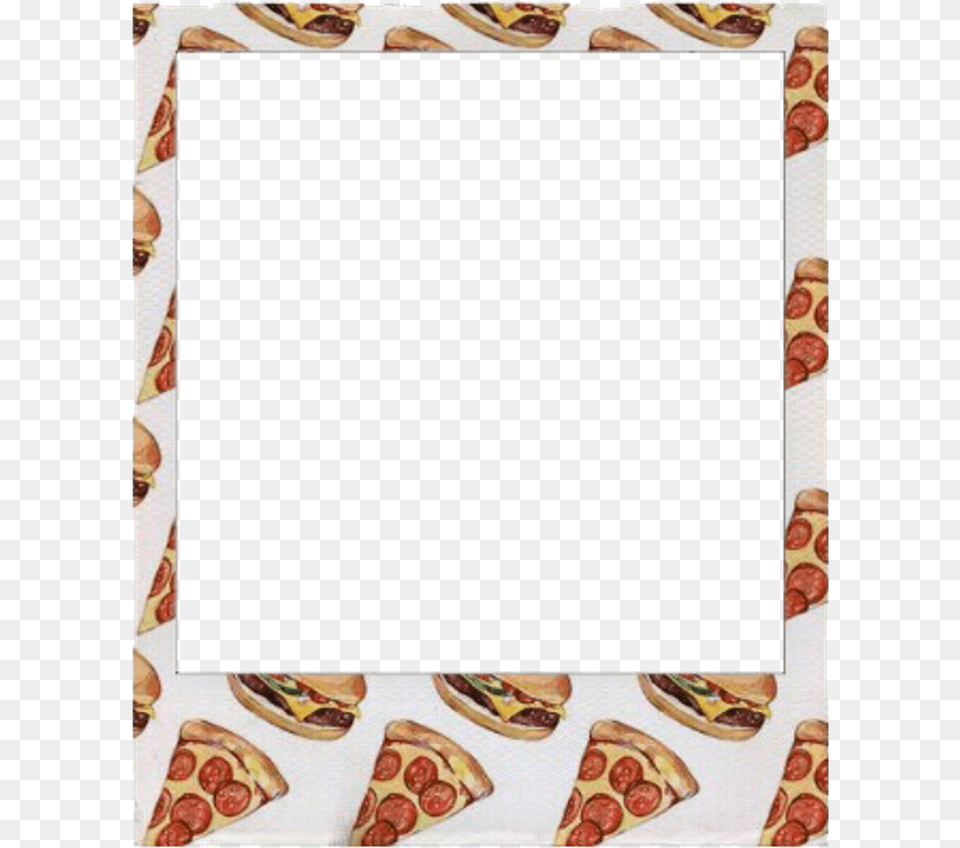 Pattern Clipart Pizza Polaroid Frame Food, Burger, Home Decor, Meal Free Transparent Png