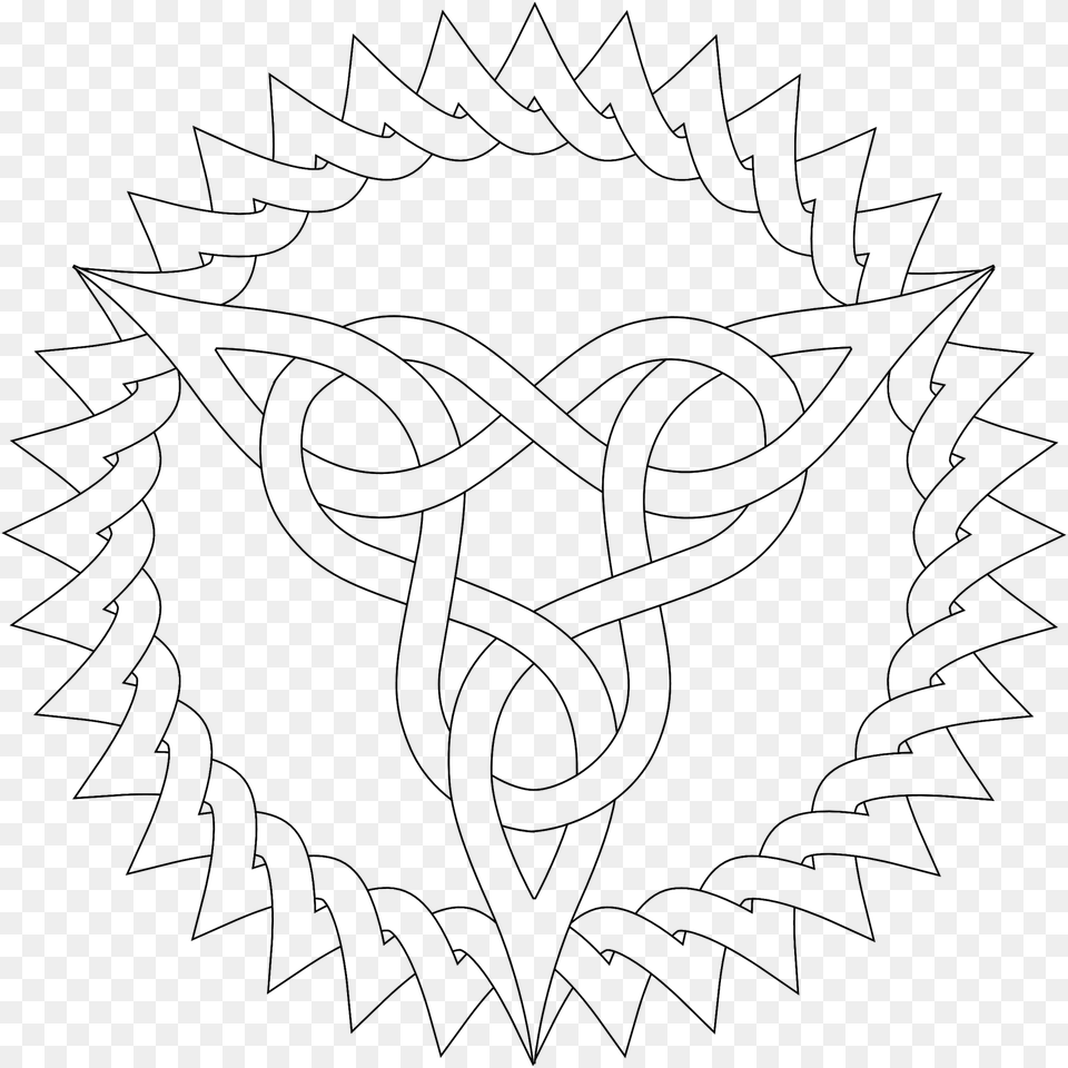 Pattern Coloring Pages Celtic Triangle Coloring Pages, Gray Png Image