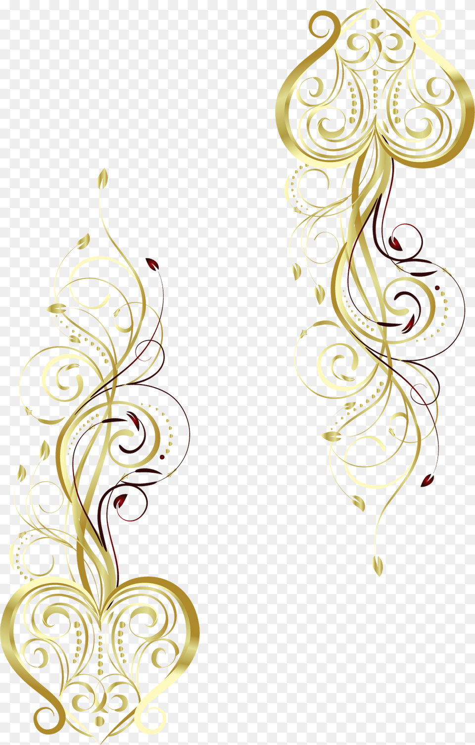Pattern Motif Gratis Gold Wedding Photo Clipart, Accessories, Art, Earring, Floral Design Png Image