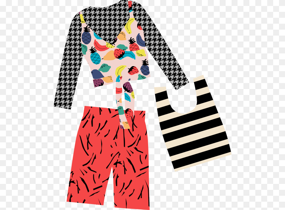 Pattern Outfit Pajamas, Art, Collage, Graphics, Home Decor Free Transparent Png