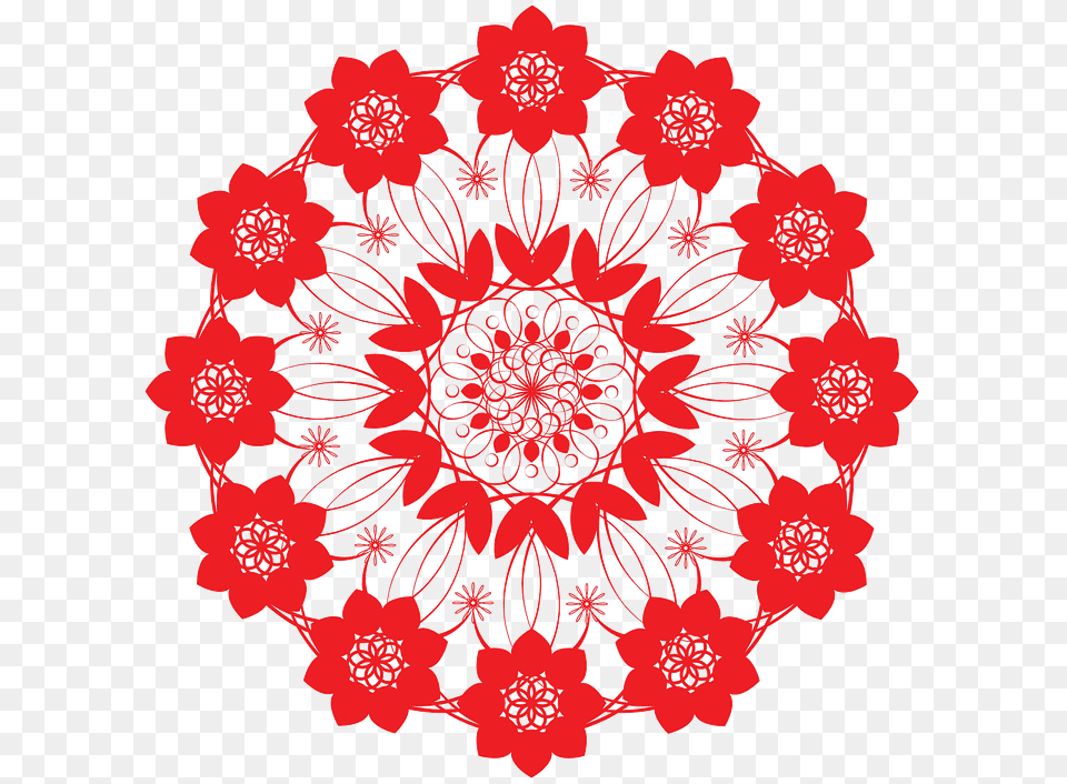 Pattern Red Flower Common Symptoms Of High Blood Pressure, Art, Floral Design, Graphics, Chandelier Free Transparent Png