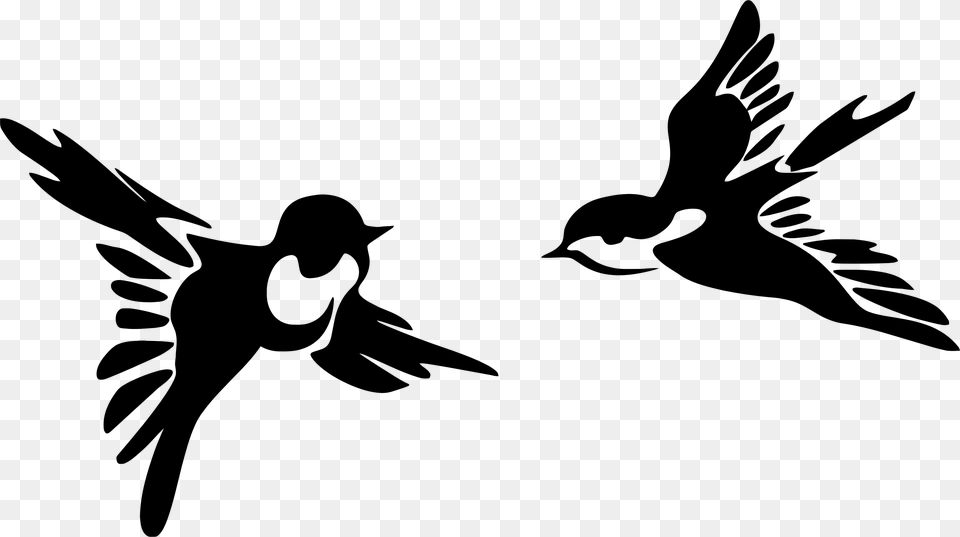 Pattern Stencil Bird Duck Paper, Gray Png