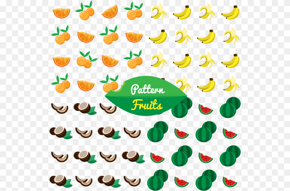 Pattern With Tropical, Food, Fruit, Plant, Produce Png