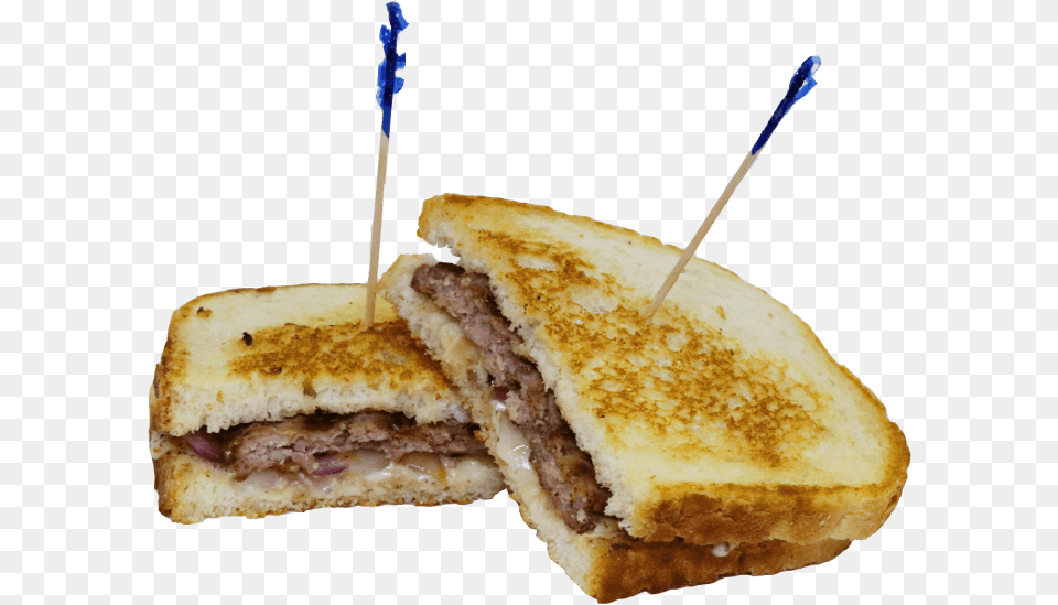 Patty Melt Sandwich Fast Food, Lunch, Meal, Bread, Toast Free Png Download