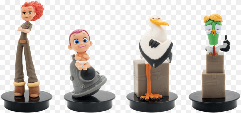 Paul Blart Storks Cup Topper, Figurine, Toy, Doll, Person Png