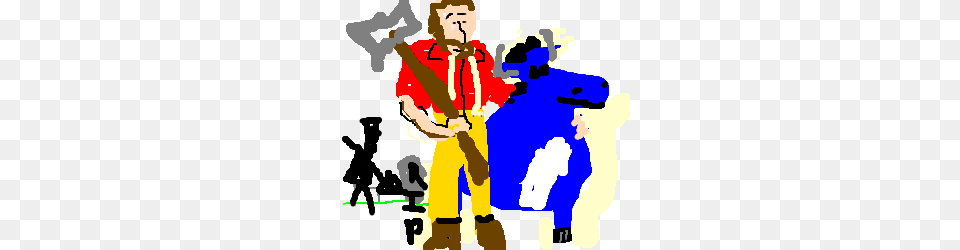 Paul Bunyan Doesnt See The Grave Robber, Person, Boy, Child, Male Png Image