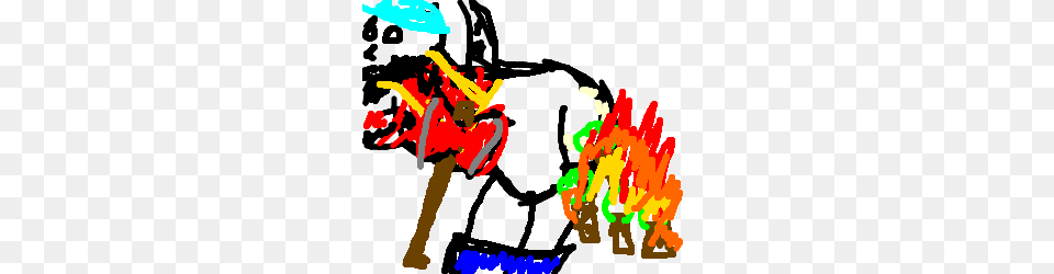Paul Bunyan Poops Out A Forest Fire, Person, Dynamite, Weapon, Art Png Image