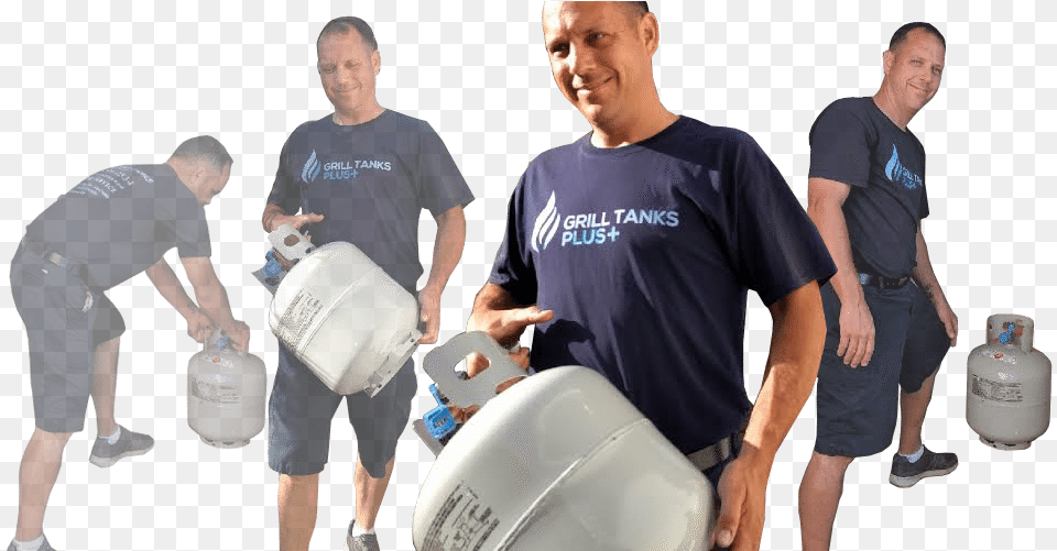 Paul Delivering Propane Tanks Crew, Adult, Person, Man, Male Free Transparent Png