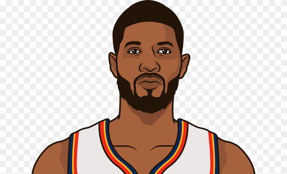 Paul George Had A Season High 42 Points Against The Kyrie Irving Cartoon Head, Portrait, Photography, Person, Face Free Transparent Png