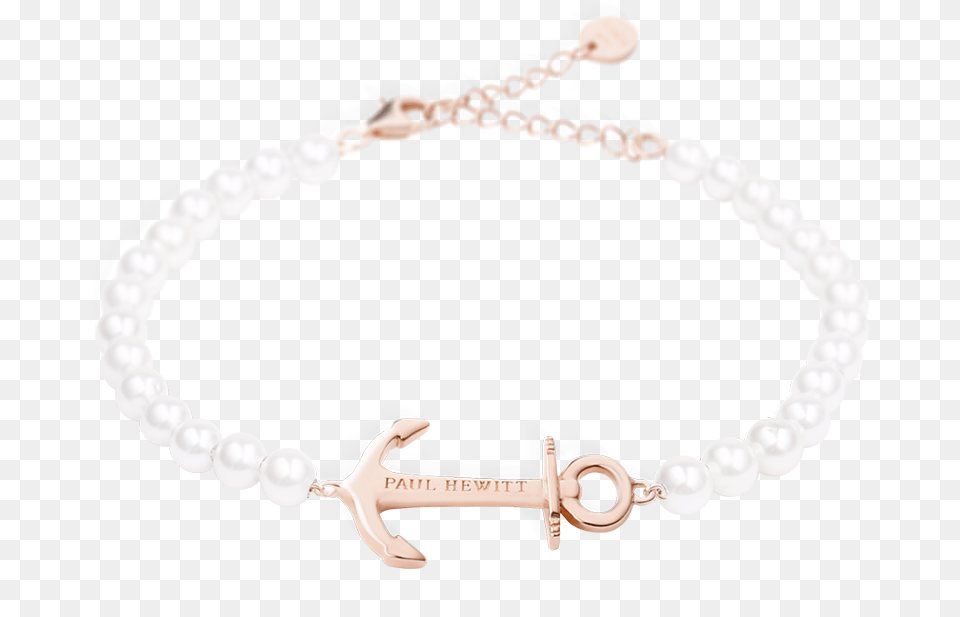 Paul Hewitt Anchor Spirit Pearl Ip Rose Gold Jewellery Bracelet, Accessories, Jewelry, Necklace Free Png Download