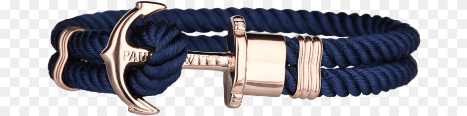 Paul Hewitt Phreps Bracelet Navy With Rose Gold Anchor Paul Hewitt Bracelet, Accessories, Jewelry Free Png Download