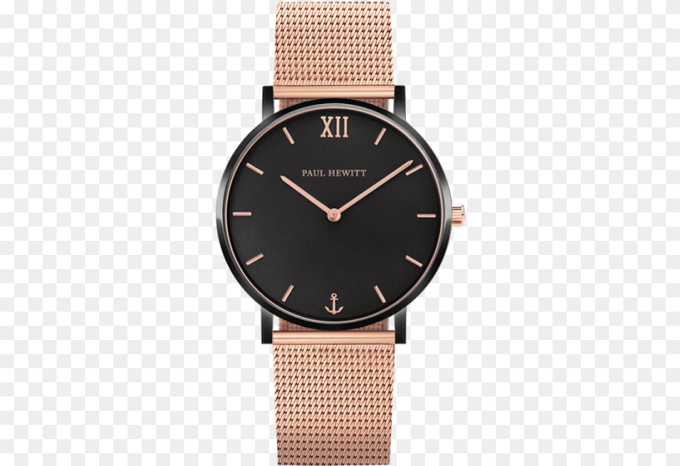 Paul Hewitt Sailor Black Sunray And Rose Gold Tone Ph Sa B Bsr, Arm, Body Part, Person, Wristwatch Png