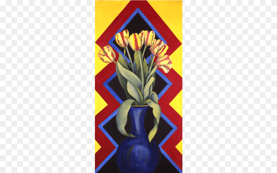 Paul Mahder Contemporary Art Gallery San Francsico Tulip, Plant, Painting, Modern Art, Flower Arrangement Png Image