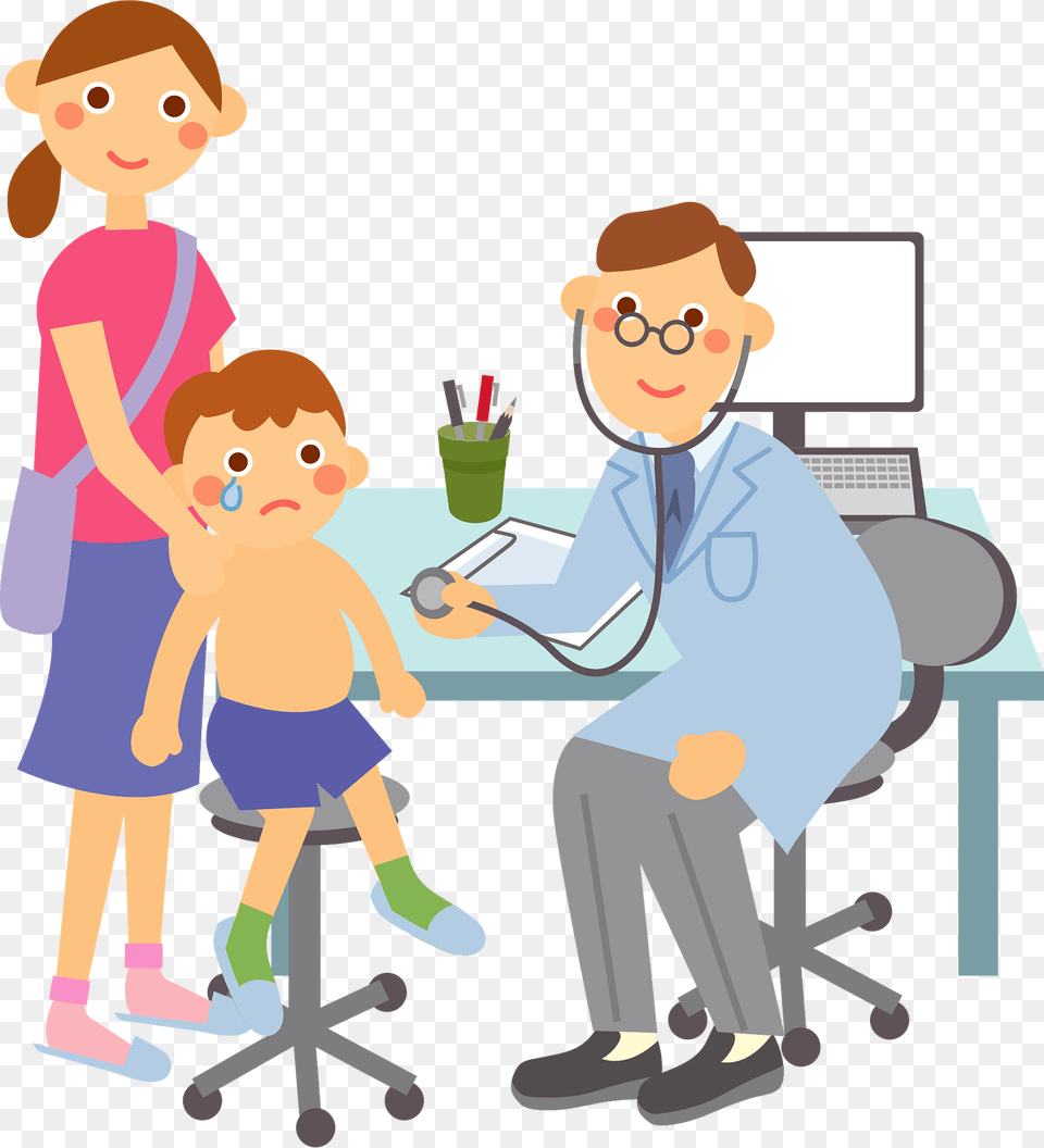 Paul Medical Doctor And Child Patient Clipart, Person, Baby, Boy, Male Free Transparent Png