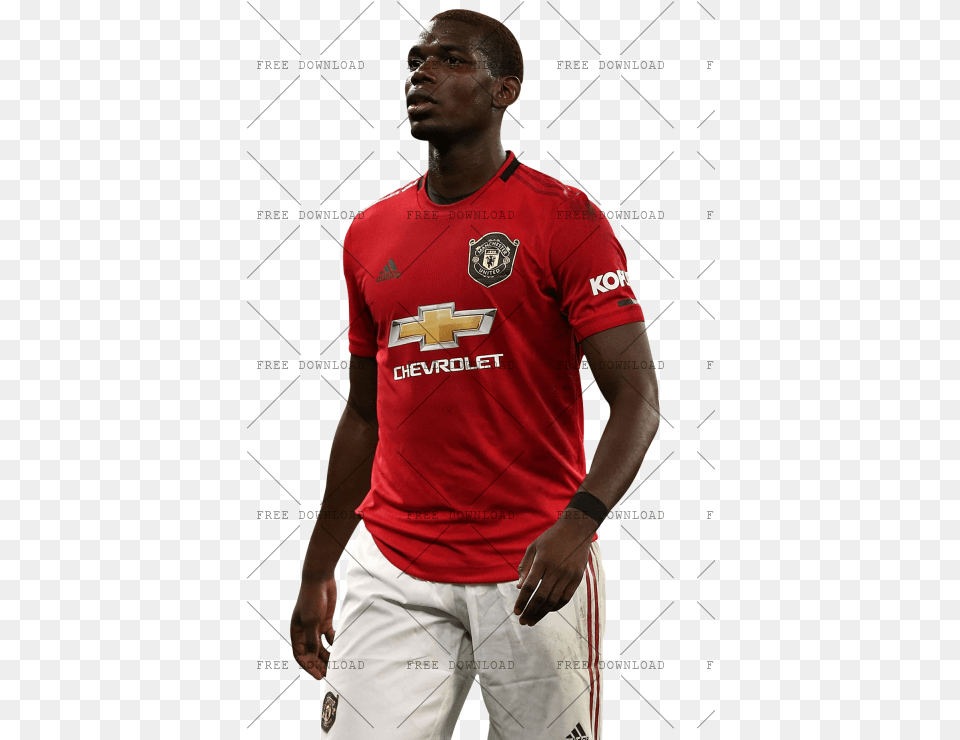 Paul Pogba Image With Jeans Background, Clothing, Shirt, T-shirt, Adult Free Transparent Png