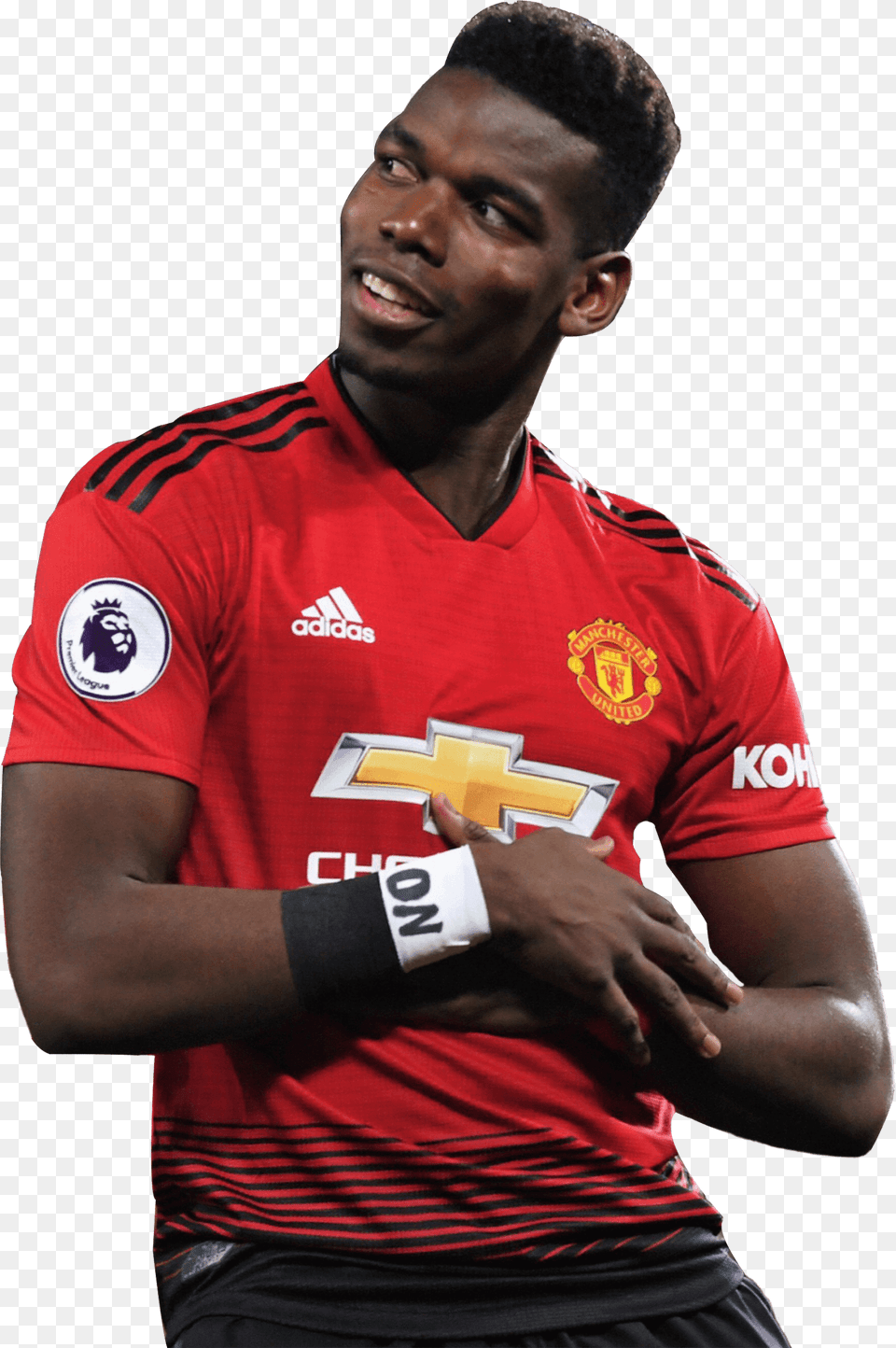 Paul Pogbarender Pogba Celebration V Bournemouth, Shirt, Clothing, Person, Man Png