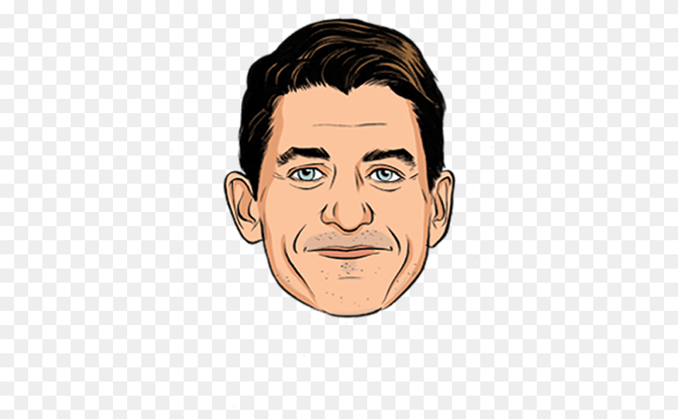 Paul Ryan Head Cartoon, Portrait, Photography, Person, Face Free Transparent Png