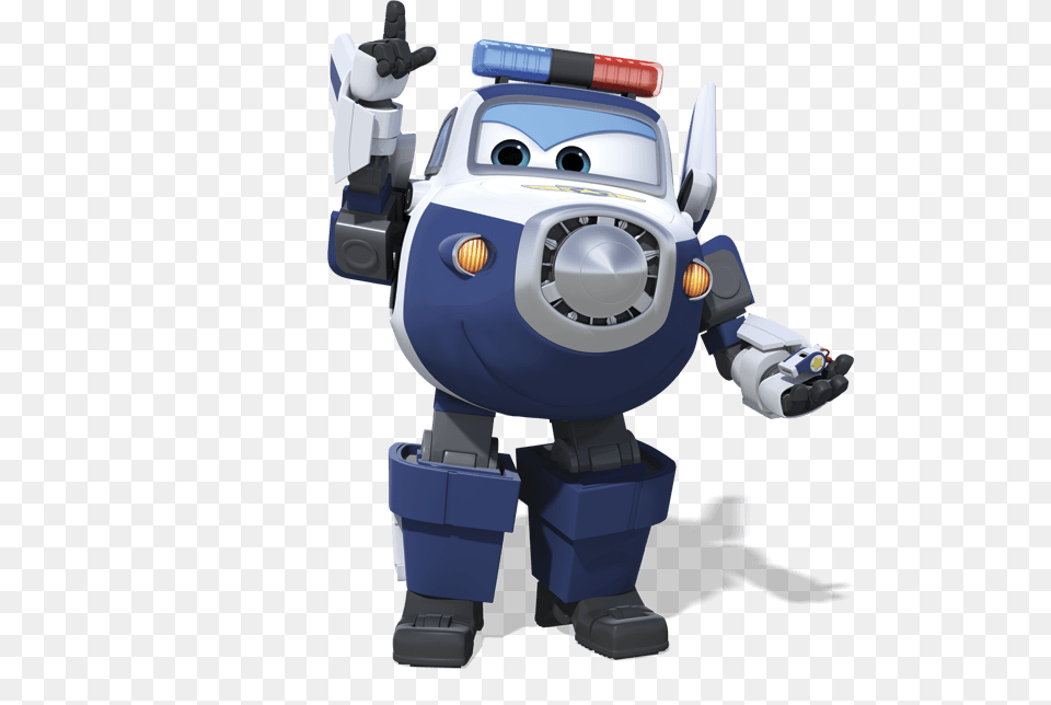 Paul The Police Airplane Robot, Toy Free Transparent Png