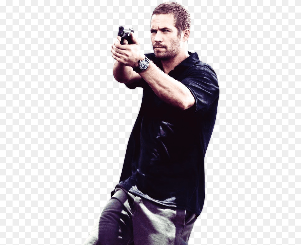 Paul Walker Fast, Weapon, Photography, Person, Handgun Free Png