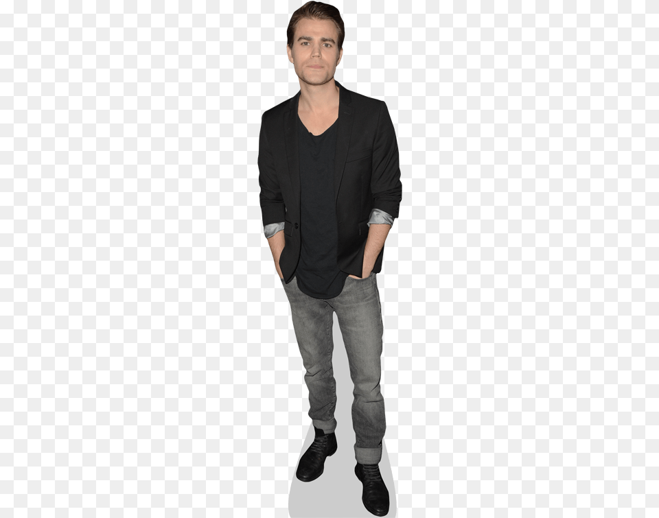 Paul Wesley Cardboard Cutout Celebrity Cutouts Paul Wesley Life Size Cutout, Adult, Man, Male, Person Free Png Download