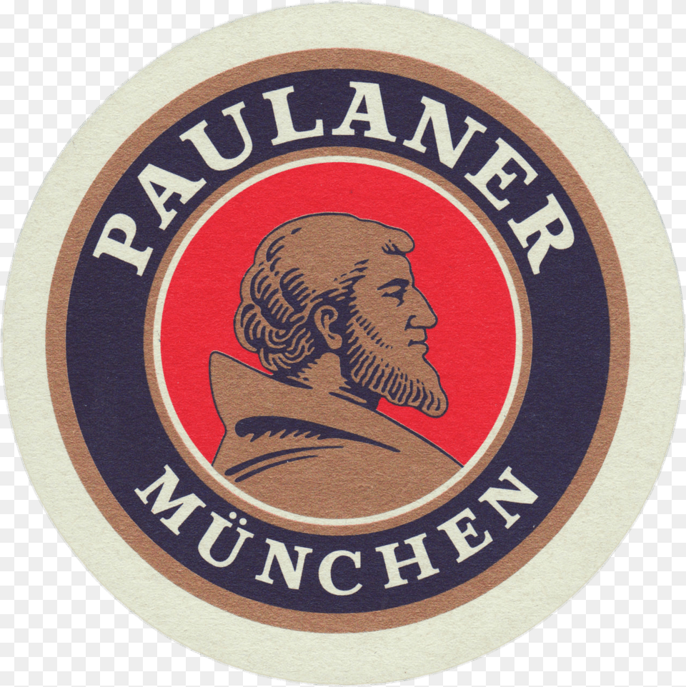 Paulaner Beer Coaster Clip Arts Paulaner, Person, Logo, Face, Head Free Png Download