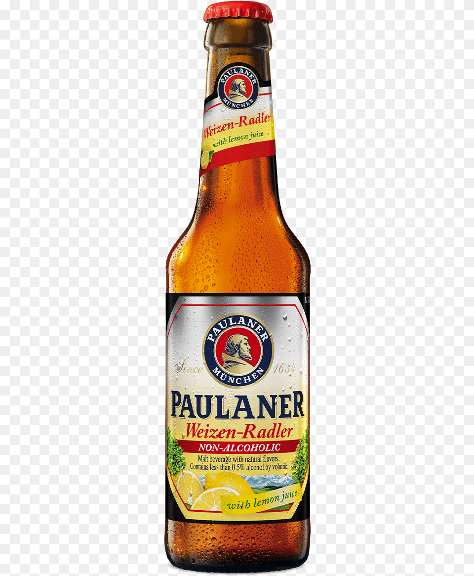 Paulaner Weizen Radler, Alcohol, Beer, Beer Bottle, Beverage Free Png Download