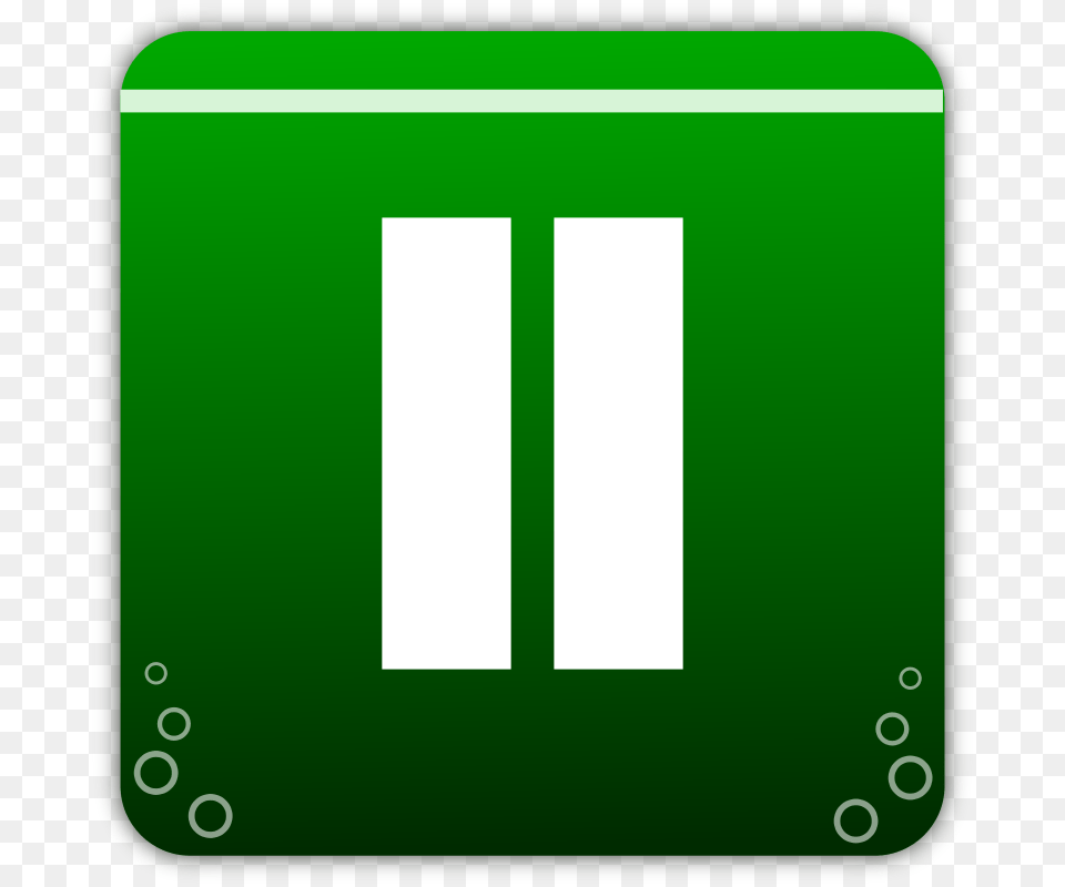 Pause, Green, Electronics, Mobile Phone, Phone Png Image