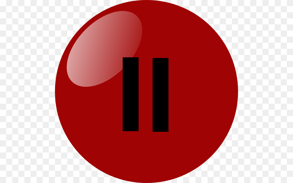 Pause Button Dark Red Svg Clip Arts Pause And Play Button, Sphere, Sign, Symbol Free Png Download