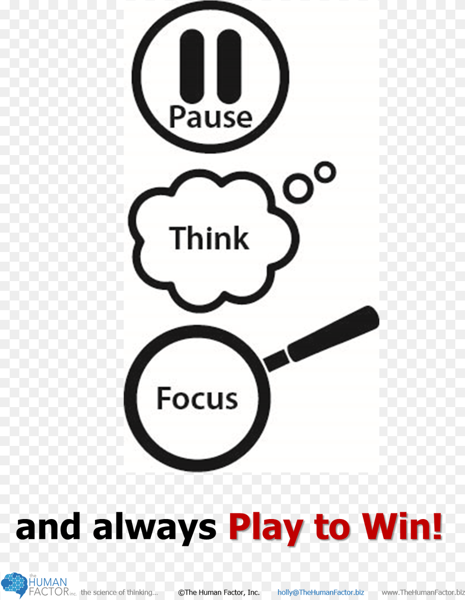 Pause Think Focus With Thf Logo Pause Think Clip Art Png Image