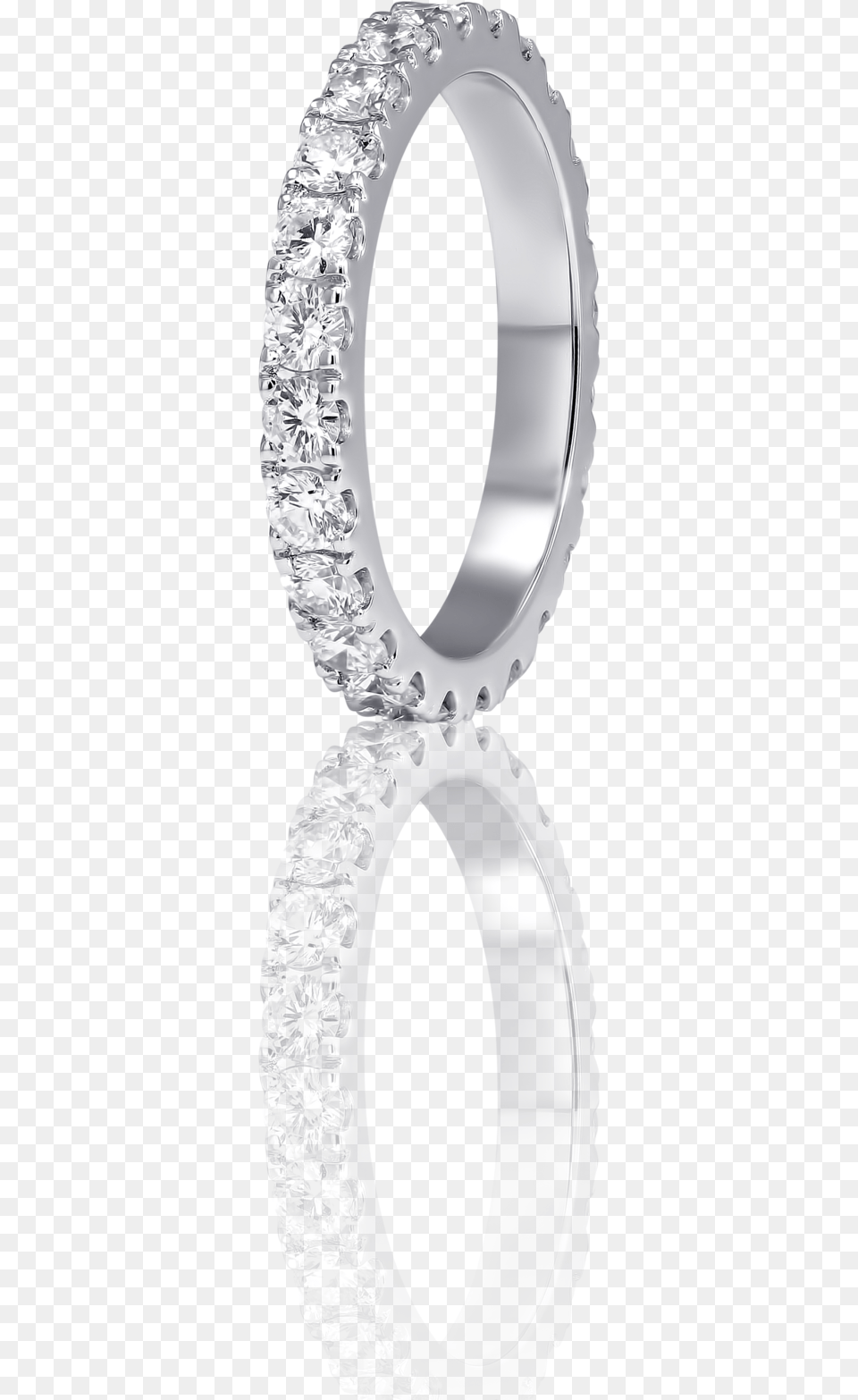 Pav Diamond Eternity Wedding Ring In 18 K White Gold Engagement Ring, Accessories, Gemstone, Jewelry, Platinum Png