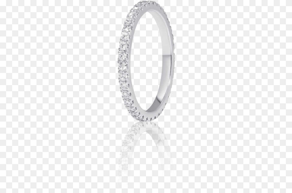 Pav Diamond Eternity Wedding Ring In 18k White Gold Engagement Ring, Accessories, Gemstone, Jewelry, Platinum Free Png