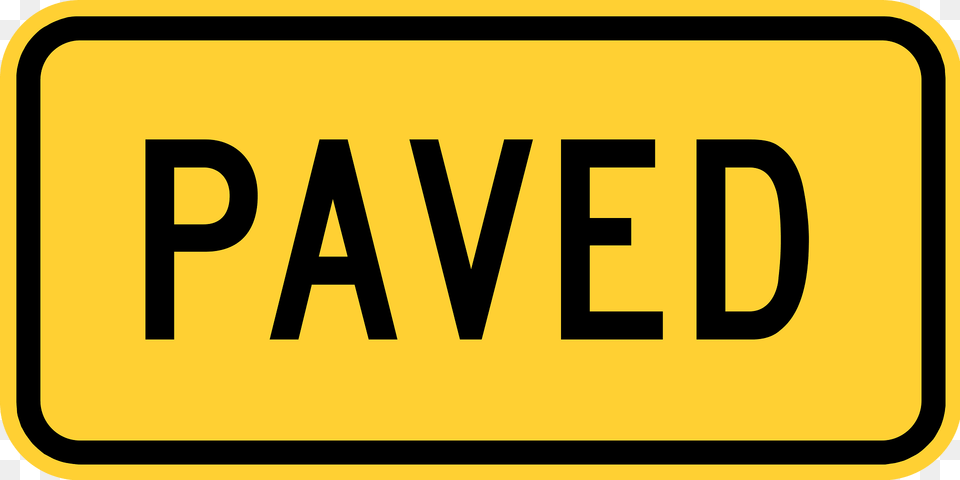 Paved Plaque Clipart, Sign, Symbol, Transportation, Vehicle Png Image
