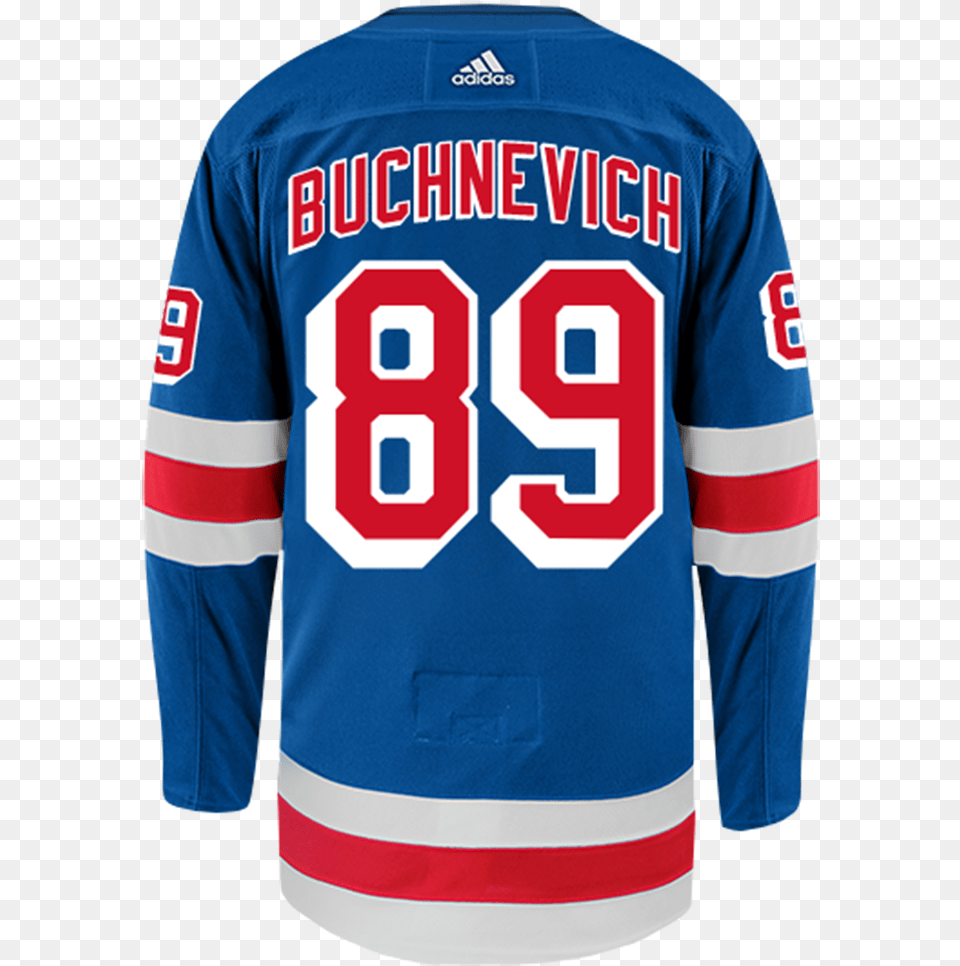 Pavel Buchnevich New York Rangers Aasen New York Rangers, Clothing, Shirt, Jersey, Adult Free Transparent Png