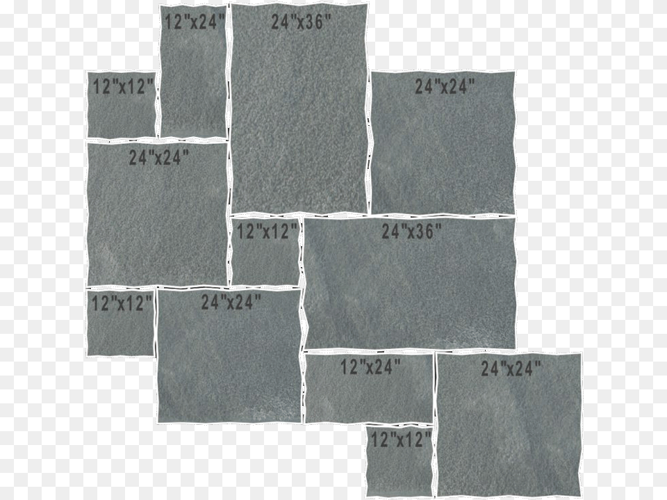 Pavers Antique Black Jumbo Pattern Rock Face Dimensional Floor Plan, Slate, Path, Walkway, Accessories Png