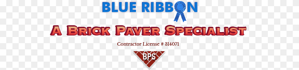 Pavers Retaining Walls Blue Ribbon Brick Paver Specialist Vertical, Logo Png Image