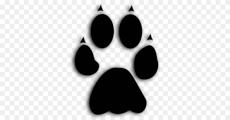 Paw, Gray Png